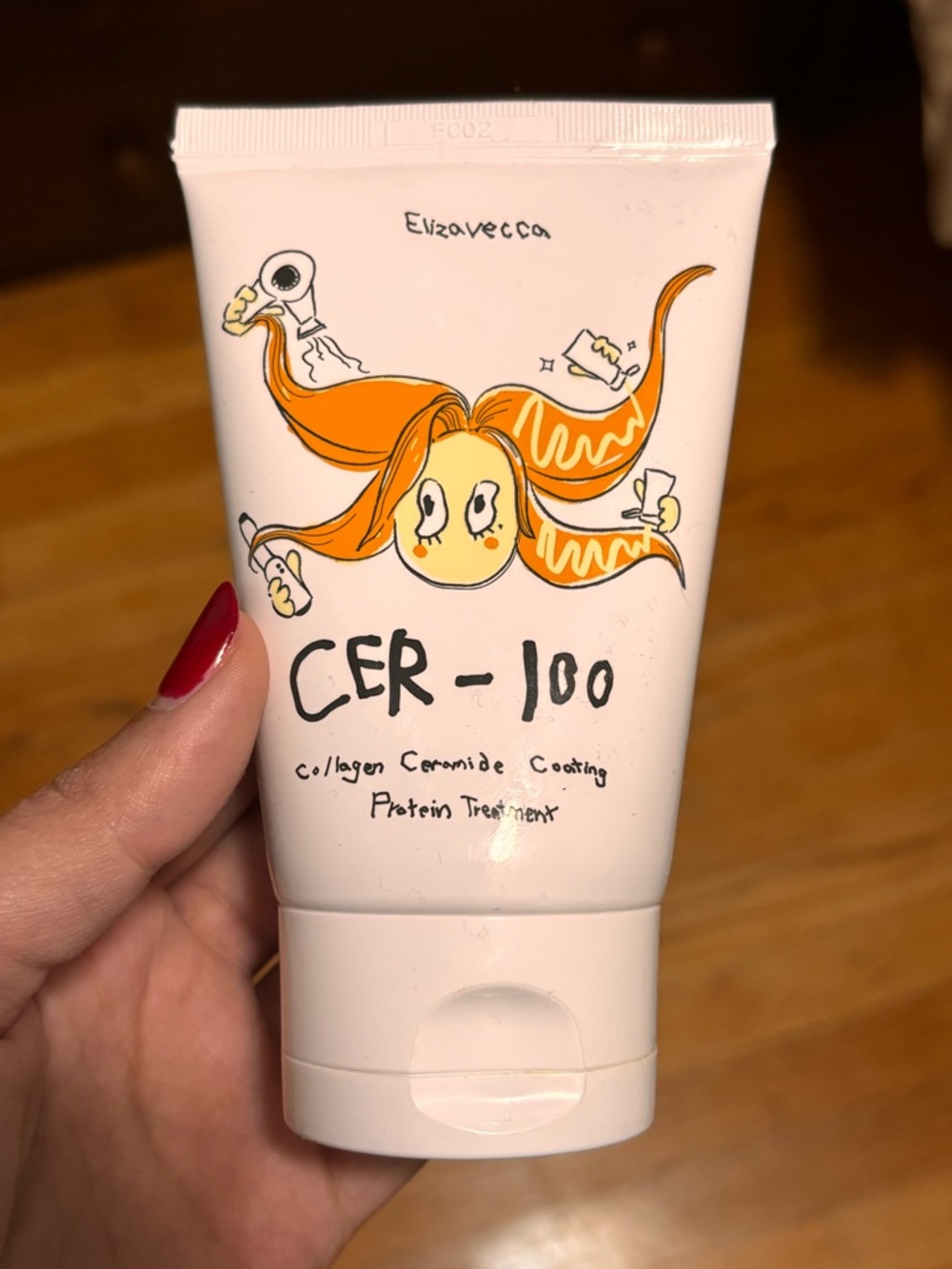 Elizavecca CER-100 Collagen Ceramide Protein Treatment - White & Orange Tube
